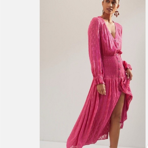 Anthropology Smoked Maxi dress - Picture 8 of 9